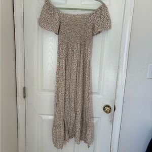 Floral Off The Shoulder Dress